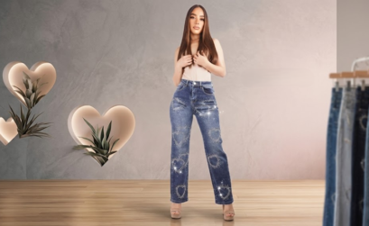 Wide leg jeans