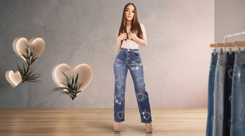 Wide leg jeans