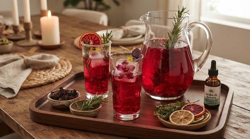 Coctelería mexicana moderna con frutas