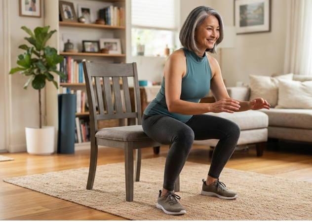 Ejercicio en casa a los 50
