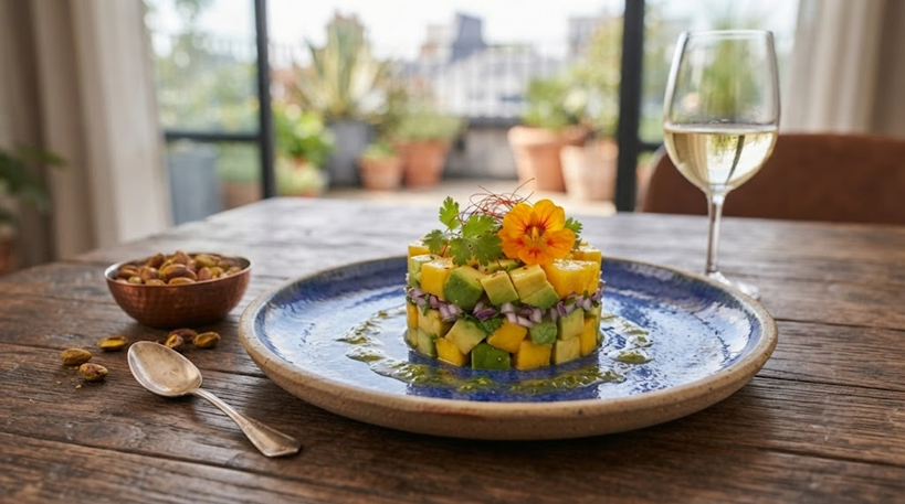 Tartar de aguacate y mango