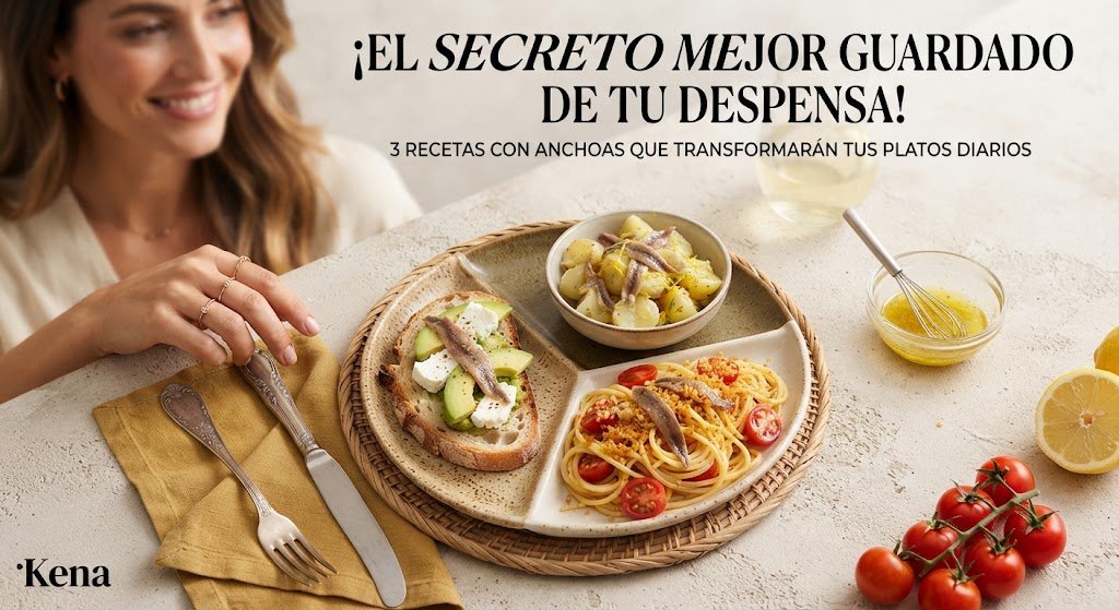 Filetes de anchoa en la cocina