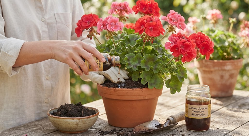 Cuidado de plantas con flores
