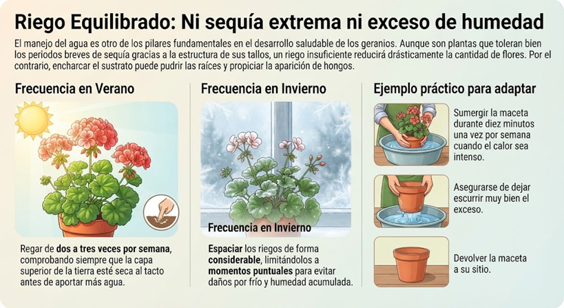Geranios con más flores