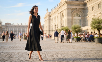 Vestido negro Reina Letizia