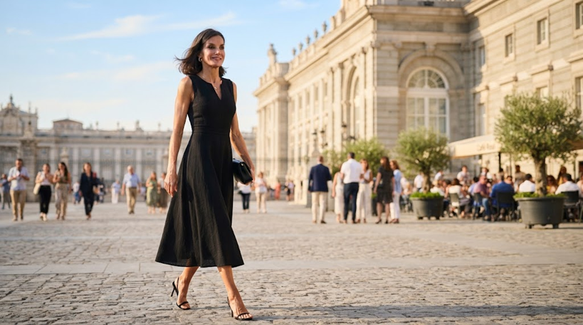 Vestido negro Reina Letizia