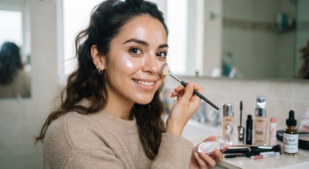 Maquillaje natural y luminoso