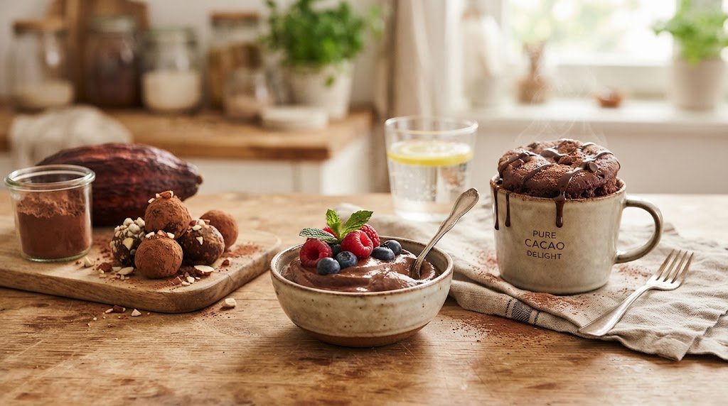 Recetas con cacao puro