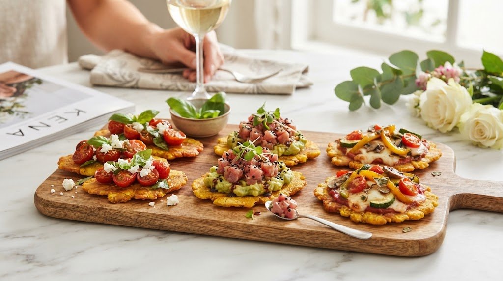 Tostadas de plátano verde