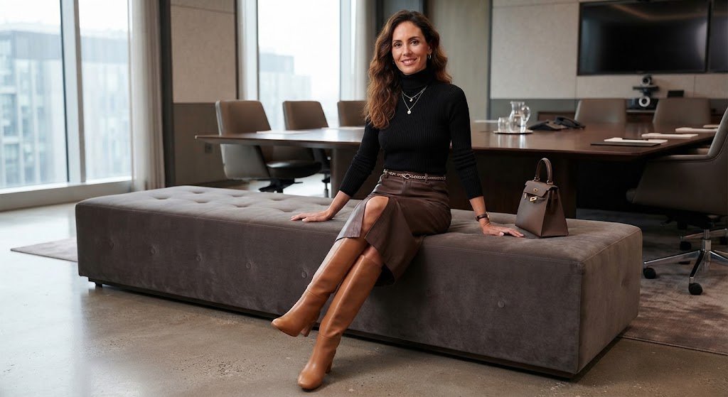 Faldas midi en tendencia