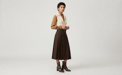 Tendencias de otoño faldas midi